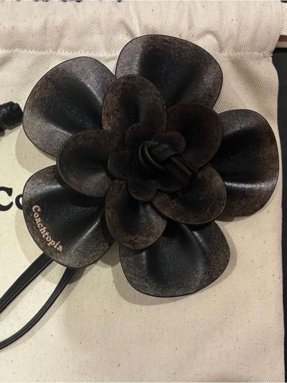 Coachtopia Loved Leather Rose Charm CDV12